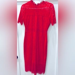 Lulu’s Remarkable Red Lace Dress